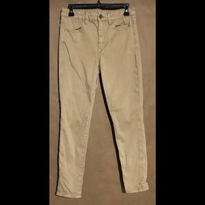 American Eagle Women’s High-Rise Stretch Jegging Size 8 Short Khaki